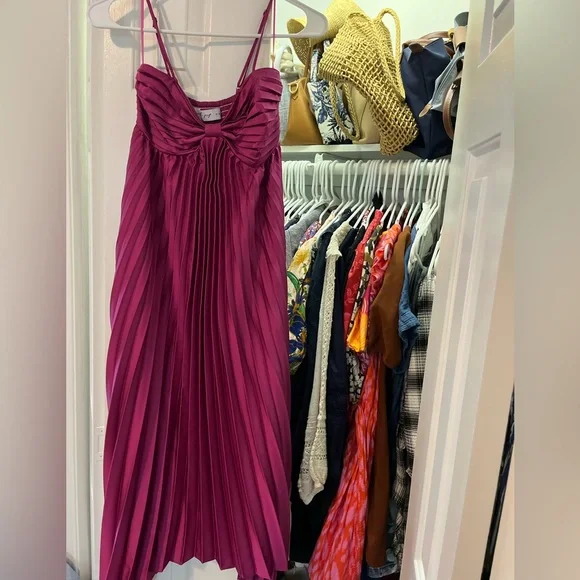 Petal & Pup Vikki Dress in Magenta - Picture 3 of 4